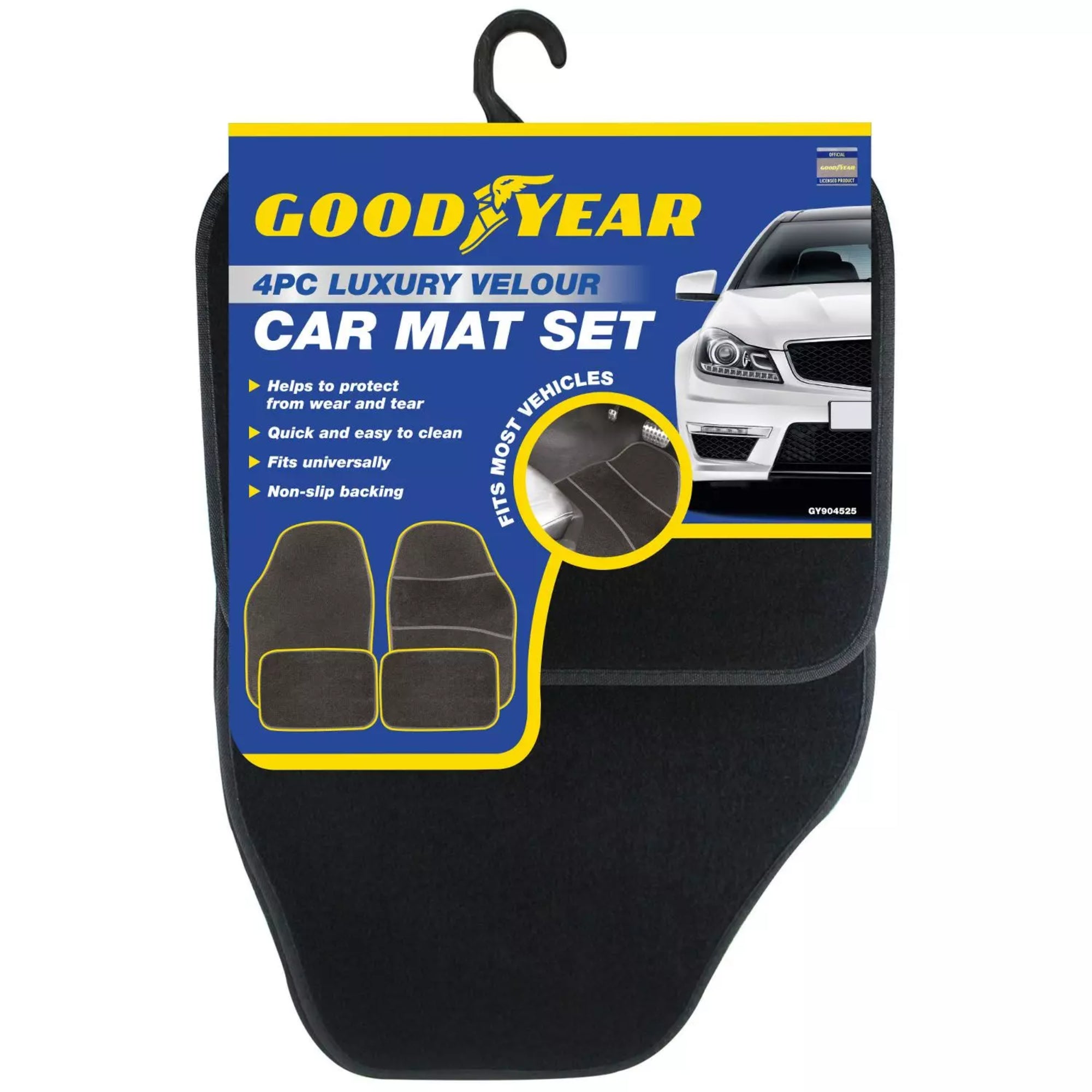 Goodyear 4PC Luxury Car Mat Set